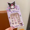 Adesivos de Unha Sanrio para Crianças, Arte de Unha Fofa e Divertida, Peças de Unha para Estudantes, Peças de Unha Doces, Unhas Vestíveis para Crianças