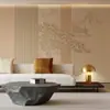 Papel pintado chino retro decoración del hogar papel pintado de fondo para sala de estar mural clásico de magnolia pintado a mano tela decorativa de pared Zen para villa