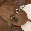 Collar Estilo Étnico para Mujer Estilo Bohemio Vacacional 2025 Nuevo Retro Cadena de Suéter de Gama Alta Accesorios