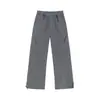Calças casuais de softshell impermeáveis para homens e mulheres, estilo dopamina de outono, calças de trabalho retas largas multicoloridas para meninas