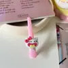 Presilha de cabelo de gato KT com expressão engraçada de desenho animado, presilha jacaré rosa, presilha doce para franja, acessório de cabelo adorável