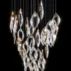 Lustre de cristal para hall de hotel, clube de arte, sala de estar, villa, escritório de vendas, iluminação personalizada para casas modelo