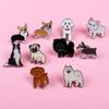 Broche de metal para perro mascota de venta caliente, insignia para ropa y sombrero, aleación, accesorios para amantes de los animales, una generación de punto