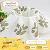 Duplo Crepe Impresso Flor De Folha Verde Impresso Tecido Pijama Home Wear Tecido Gaze Do Bebê Toalha De Banho Fio Duplo