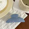 Pinza de garra de acetato con cuadros simples, pinza para el cabello elegante y sencilla, accesorio para el cabello de alta gama versátil para el día a día, estilo nuevo