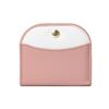 Nova Mini Carteira de Moedas Feminina Semi-redonda INS Cor Sólida Versátil Combinação de Cores Grande Capacidade Carteira Simples e Fashion para Mulheres