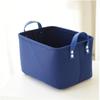 Cesta de Ropa Sucia de Fieltro con Asas de Cuero de Doble Cara, Cesta de Almacenamiento para Artículos Varios del Hogar, Fabricante Mayorista
