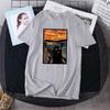 Camiseta de Rua Personalizada Transfronteiriça de Manga Curta para Mulheres Verão 2025 Gola Redonda Estilo Fino Solta Estilo Ocidental Redutora de Idade Casal Senso de Alta Qualidade