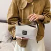 Bolsa Tote de Lona Simples Estilo Coreano Transfronteiriça Sensação de Alto Padrão Bolsa de Armazenamento para Produtos de Skincare Portátil de Viagem Bolsa de Maquiagem de Mão para Mulheres