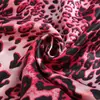 Tela Satinada Estampada Leopardo Seda Sintética No Elástica Caída Retro Sedas y Satines Decorativo Pañuelo de Seda para Cheongsam Turbante Tocado