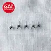 Brincos de liga de titânio F136 com cravação oca de quatro garras e pino, Piercings de nariz de liga de titânio G23, Acessórios para joias de piercing atacado