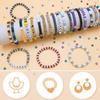 Cross-border Hot Selling DIY Crianças Pulseira Da Amizade Colar Multicolorido Cerâmica Macia Contas De Argila Contas Espaçadoras Contas Redondas Jóias terno