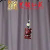 Cadena para Teléfono con Forma de Corazón de Caballo Pequeño de Sándalo Morado, Colgante Caballo del Año del Caballo Art Ming Xian Yuan, Llavero Creativo para Decoración de Coche con Caballo del Zodiaco
