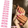 As Unhas Artísticas Mais Vendidas da Amazon: Unhas Quadradas Curtas de Cor Sólida Mais Vendidas, Alta Qualidade, Alta Saturação, Conjunto de 24 Peças de Tamanhos Variados, Unhas Postiças