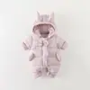 Ropa de Bebé, Ropa de Invierno, Ropa de Algodón, Monos Gruesos y Cálidos, Ropa Linda de Dibujos Animados para Salir en Invierno para Bebé Niña, Ropa para Abrazar