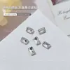 Rhinestones Blancos de Espalda Puntiaguda para Uñas, Deslumbrantes Rhinestones de Vidrio Blancos Transparentes Gruesos Cuadrados Irregulares con Forma de Corazón en Forma de Caramelo de Roca para Decoración de Uñas