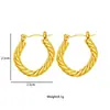 Aretes Dorados Europeos y Americanos Simples Metálicos Geométricos Nuevos Aretes Retro al Mayoreo
