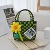 Bolsas Nuevas, Bolsas de Plástico Tejido de Temperamento Versátil, Bolsas de Playa para Vacaciones en la Costa, Canastas de Compras, Bolsos de Mujer al por Mayor