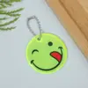 Colgante Reflectante Cara Sonriente Colgante Reflectante Cara Sonriente de PVC Colgante Reflectante de PVC de Noche Llavero Colgante de PVC Colgante