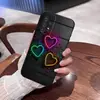 Adequado para Capa de celular S25ULTRA TPU macio A54 A17 coração romântico S26PLUS linha A90 capa protetora A07