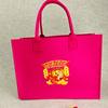Bolsa de Fieltro Personalizada Little Red Book para el Festival de Medio Otoño, Bolsa de Regalo para el Regreso a Clases, Bolsa de Compras, Bolsa Tote, Bolsa de Fieltro
