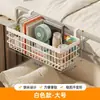 Esenciales para dormitorio: cesta colgante de mesita de noche, estante de almacenamiento para cabecera de cama, solución de almacenamiento de gran capacidad sin perforaciones para dormitorios en literas para snacks