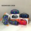 Caixa de Som Booms Box3 LED RGB Botão God of War 3ª Geração Alto-falante Bluetooth Portátil Sem Fio Subwoofer