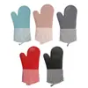 Luvas Espessas de Silicone e Algodão Personalizadas Resistentes ao Calor Alta Temperatura Resistentes Cozinha Assar Forno Micro-ondas Especiais Anti-Queimaduras