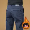 Pantalones Casuales Ajustados Hong Kong Primavera y Otoño 2026 para Hombre Rectos Ajustados Elásticos Versátiles Caqui Pantalones Largos para Hombre