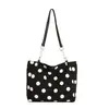 2026 Verano Nueva Moda Ligero Elegante Lunares Nicho Versátil Simple Bolso Tote Cruzado de un Solo Hombro