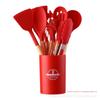 Conjunto de Utensílios de Cozinha de Silicone de 12 Peças, Antiaderente, Resistente a Altas Temperaturas, Conjunto de Ferramentas de Cozinha de Silicone de Grau Alimentício para Uso Doméstico