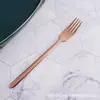 Estilo occidental vajilla chapada estilo occidental cuchillo para bistec de uso doméstico, tenedor, cuchara, cuchara y tenedor de postre caja de regalo juego de tres o cuatro piezas
