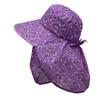 Sombrero de Sol para Mujer Sombrero de Protección Solar para Exteriores Fresco Combinable Protección de Cuello Protección Solar de Superficie Sombrero para Recolección de Té Sombrero de Protección Solar de Ala Ancha