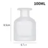 Botella de Aromaterapia Barriga Grande Botella Vacía Boca de Tarjeta Sin Fuego Botella de Vidrio Transparente Flor Seca Planta Fragancia Aceite Esencial Palo Volátil Botella Expansible
