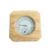 Termômetro Higrômetro para Sala de Sauna Sala de Vapor para Suar Comercial Medidor de Temperatura Umidade Madeira Maciça Termômetro Higrômetro Medidor Duplo Resistente a Altas Temperaturas