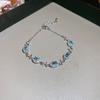 Pulseira de Amor Flor de Quatro Pétalas Zircônia Moda Transfronteiriça Pulseira de Alto Nível de Luxo Leve Pulseira Super Brilhante para Namorada Combina com Tudo para Mulheres