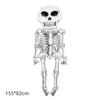 Comercio Exterior Halloween Murciélago Negro Cabeza de Calabaza Globo de Película de Aluminio Calavera Fantasma Esqueleto Decoración de Bar Globo para Fiesta