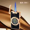 Encendedor Creativo de Reloj de Cuarzo, Encendedor Funcional Recargable de Llama Azul Directa, Encendedor de Cigarrillos, Encendedor a Prueba de Viento para Exteriores