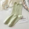 Nuevos Calcetines de Encaje Estilo Ballet 2026 para Mujer, Calcetines de Malla de Tubo Medio Primavera y Verano, Calcetines de Volantes Huecos Estilo Coreano