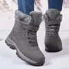 Zapatos de Algodón Cálidos con Forro Polar de Invierno Transfronterizos 2026 para Mujer, Botas de Nieve Casuales Resistentes al Desgaste Antideslizantes para Exteriores para Hombre