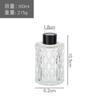 Suministro en Stock de Botellas de Aromaterapia Romanas, Botellas Vacías, Botellas Sencillas de Vidrio para Aromaterapia, Botellas Difusoras de Flor Seca de Ratán
