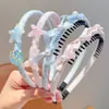 Diadema de concha de estrella de mar color macarrón con dientes antideslizante para niñas ambiente de playa accesorios para el cabello diadema infantil