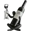 Moderna Figura Hueca de Resina Simple Estante para Vino Tinto Sala de Estar Comedor Decoración del Hogar Gabinete de Vino Aparador Decoración Suave Decorativa