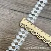 Nova Renda Bordada Leve de Poliéster Solúvel em Água Fita Bordada de 1,5 CM de Largura Acessórios para Vestido de Noiva Roupas Atacado