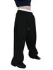 Calça de Moletom Masculina Amazon Tk Europeia e Americana 2025 com Cordão na Cintura, Corte Reto Largo Solto, Calça Esportiva Longa com Bolsos