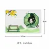 Fundas de tarjeta personalizadas estilo ins, fundas de tarjeta de PVC transparente, impermeables y anti-miradas indiscretas, cubiertas protectoras hechas a medida para tarjetas de autobús, tarjetas bancarias e identificaciones