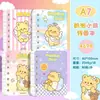 Cuaderno Espiral de Dibujos Animados Lindo A7 Pequeño Portátil de Bolsillo Cuaderno Espiral de Alto Valor para Estudiantes Transfronterizo