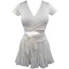 Traje de baño dividido de alta calidad para mujer, conjunto de dos piezas, estilo falda fruncida para cubrir la carne, traje de baño conservador para vacaciones en aguas termales.