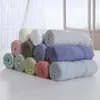 Bufanda cuadrada de exportación de algodón puro con logotipo impreso personalizado, toalla de mano de algodón, pañuelo cuadrado japonés liso para lavar la cara, multicolor al por mayor
