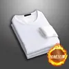 Venta de liquidación: encuentra grandes ofertas en camisetas de manga larga de moda para hombre, cuello redondo, otoño/invierno, con forro polar, camisetas térmicas cálidas para exportación